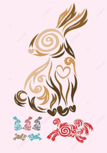 Pngtree Rabbit Ornament Rabbit Vignette Icon Rabbit Sketch Vector Png Image 14919142